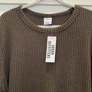 Urban Outfitters Large Khaki Waffle Knit